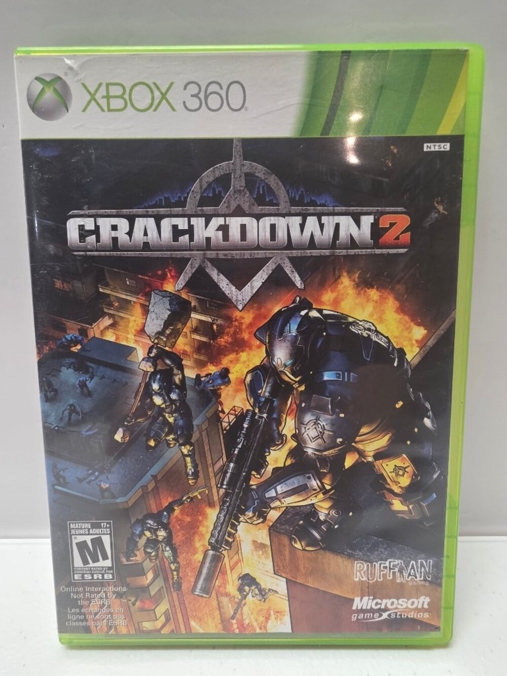 Crackdown 2 (Microsoft Xbox 360, 2010) xb360 online multiplayer sequel COMPLETE